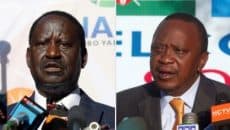 Raila Odinga and Uhuru Kenyatta Photo