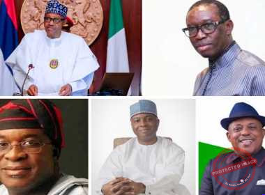 Buhari, Okowa, Secondus, Obi,