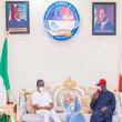 Godwin Obaseki visit to Ifeanyi Arthur Okowa photo