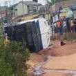 Petrol Tanker fall in Lambe Ogun State Photo