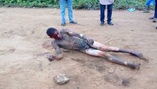 One of the two victims of jungle justice in Benin