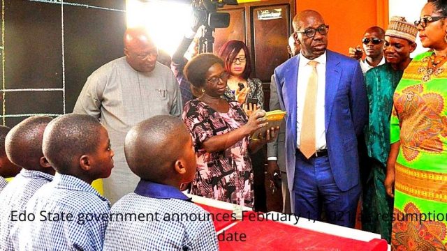 Edo State government announces February 1, 2021 as resumption date photo