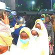 Bello Matawalle with the abducted students Photo