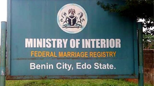 the Benin Federal Marriage Registry