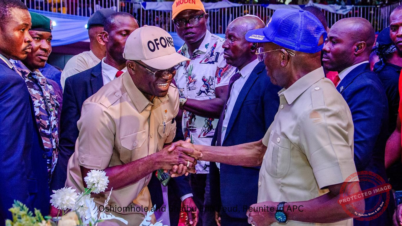 Oshiomhole and Shaibu End Feud, Reunite in APC