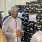Mahmood Yakubu INEC Chairman Arrived in Benin