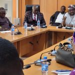 Executive Secretary of the National Lottery Trust Fund, Mr. Tosin Adeyanju, who led the management team of the agency to pay a courtesy call on the Minister at the headquarters of the ministry in Abuja. The minister