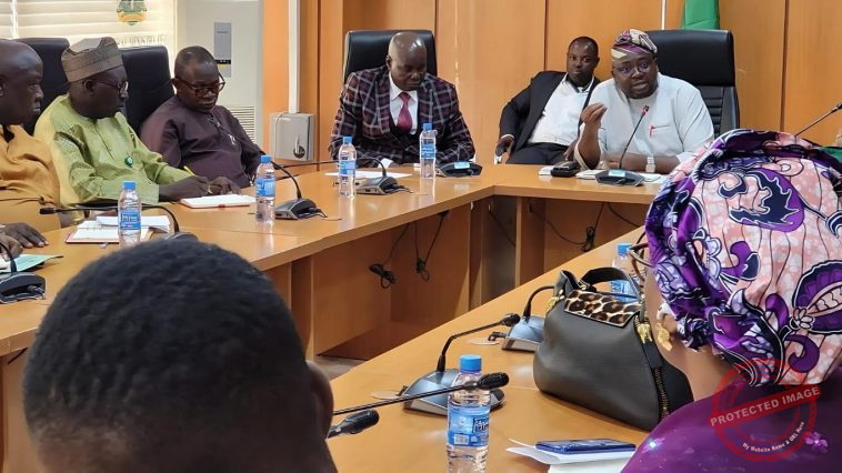 Executive Secretary of the National Lottery Trust Fund, Mr. Tosin Adeyanju, who led the management team of the agency to pay a courtesy call on the Minister at the headquarters of the ministry in Abuja. The minister