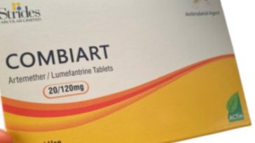counterfeit Combiart Dispersible Tablets (20/120mg) in Nigeria.