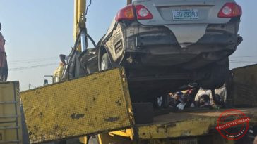 Miracle Rescue at Mile 2: Driver Survives as 40ft Container Crushes Car