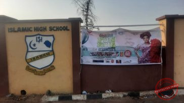 the front gate of islamic high school bashorun ibadan the venueof thee stampede
