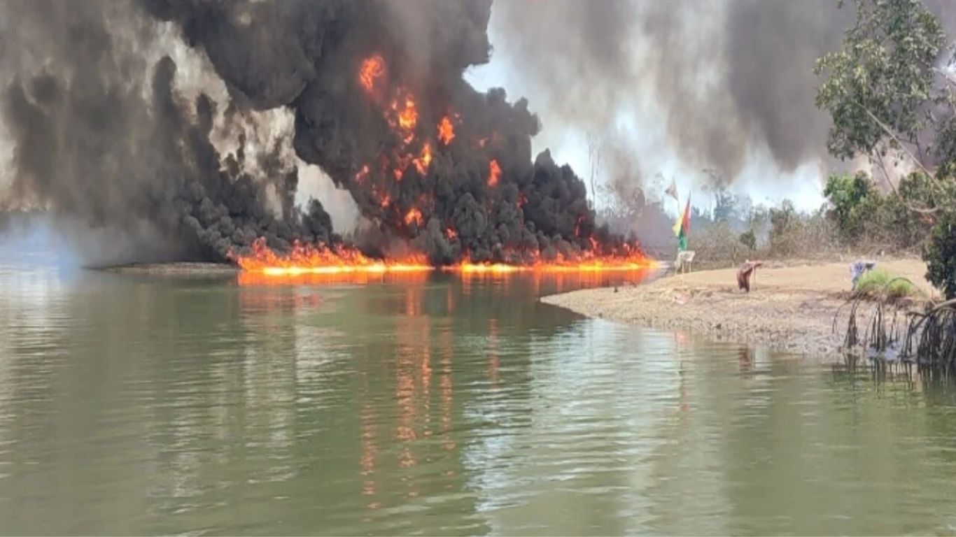 Oil Blowout Occurs on New Calabar River