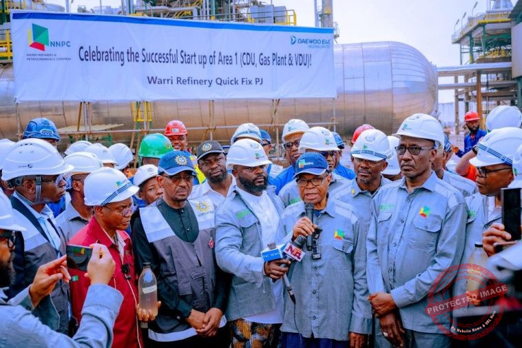 WRPC’S Area 1 CDU, Gas plant and VDU plant in Warri, Delta State