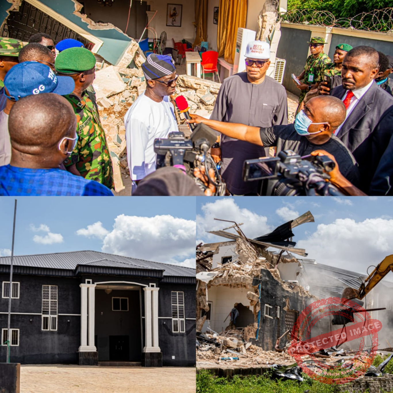Yahoo Boys’ Secret Operational Base in Edo Demolished as Okpebholo Intensifies Onslaught Against Cult-Related Killings, Ritualists and Kidnappers