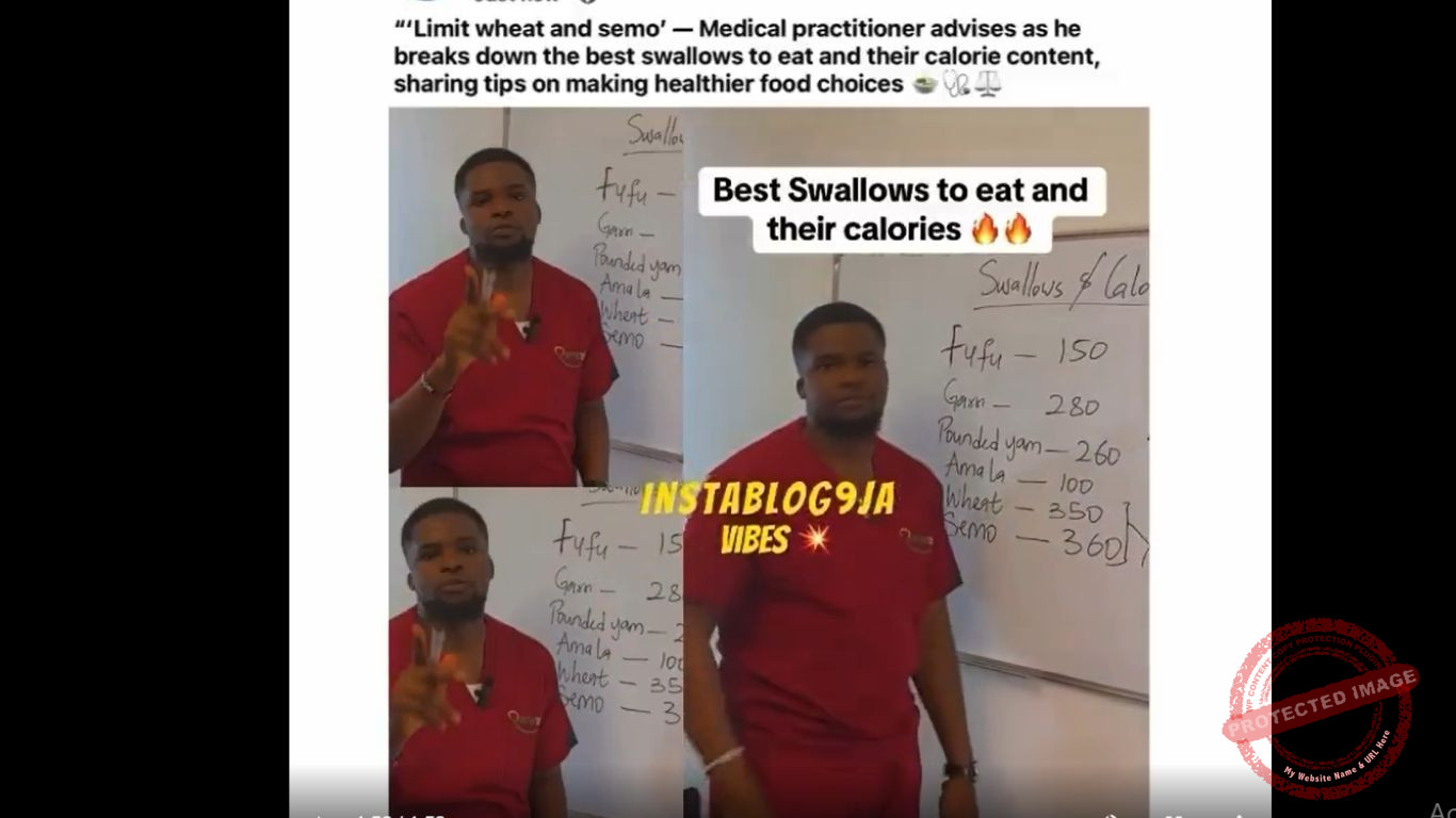 Swallows and Calories: Nutrition Expert Reveals the Healthiest Options for Nigerians